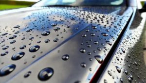 Clean car with ceramic coating from car shampoo