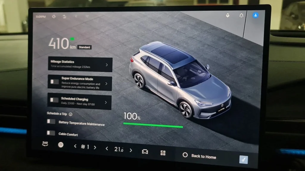 Proton eMAS 7 charging screen
